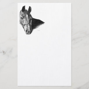 Graphite Horse Head Briefpapier