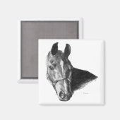 Graphite Horse Head Magneet (Voorkant / Achterkant)