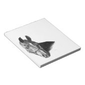 Graphite Horse Head Notitieblok (Schuin)