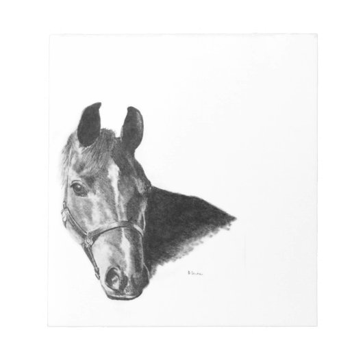 Graphite Horse Head Notitieblok (Voorkant)