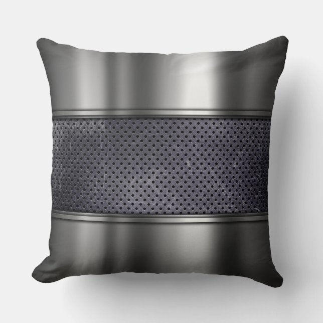 Graphite Metal Pillow Kussen (Voorkant)