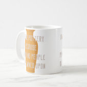 Grapige Aardewerk Cadeau - Stomp Koffiemok (Voorkant links)