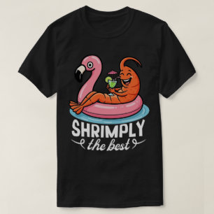 Grapige garnalen strandvakantie zeevruchten zomer t-shirt