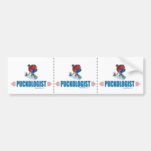 Grapige ijshockey bumpersticker (Voorkant)