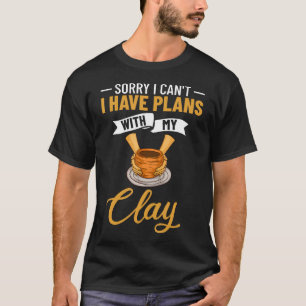 Grapige keramische pot sculpturen t-shirt