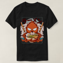 Grapige Octopus Chef met Ramen Kom