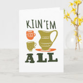 Grapige pottenbakkerij kaart (Gele Bloem)