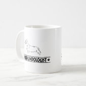 Grapige Ruwharige Dachshund Koffiemok (Voorkant links)