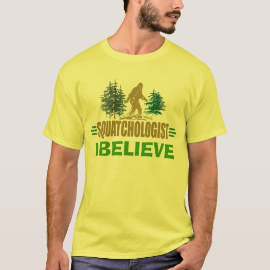 Grapige Sasquatch, Grappige Grote Voet T-shirt (Voorkant)