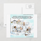 Grapige Sociale Media Hemel Briefkaart (Voorkant / Achterkant)
