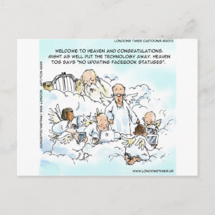 Grapige Sociale Media Hemel Briefkaart
