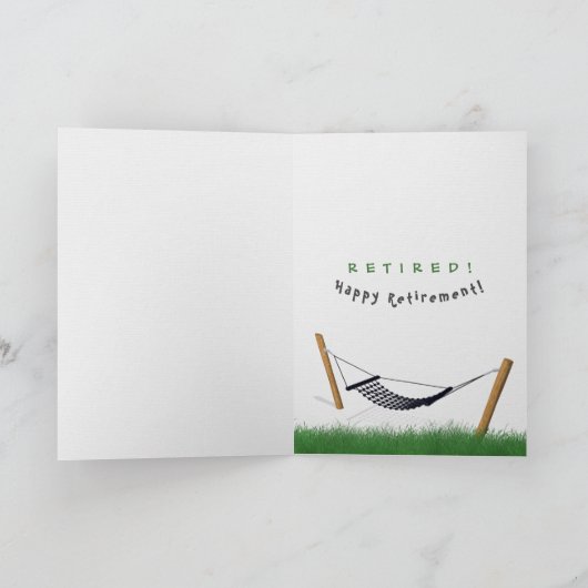 Grapjapenpensionering humor kaart (Binnen)