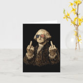 Grapjas Grappige Founding Father Kaart (Gele Bloem)