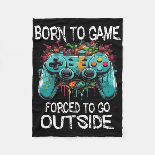 Grapjas Grappige Gaming Spreuk Jongens Kinderen Ti Fleece Deken (Voorkant)