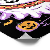 Grapjas Hond Grappige Geest Hotdog Halloween Poster (Hoek)