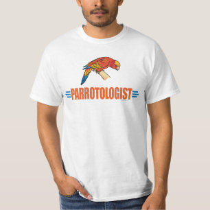 Grapjas Ik hou van papegaaien T-shirt