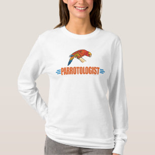 Grapjas Ik hou van papegaaien T-shirt