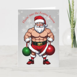 Grapjas Kerstman Feestdagen Kaart