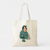 Grapjas Modieuze Vrouw met Tassen (Achterkant)