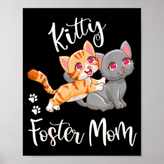 Grapjas moeder van kitten grappige schattige kat m poster (Voorkant)