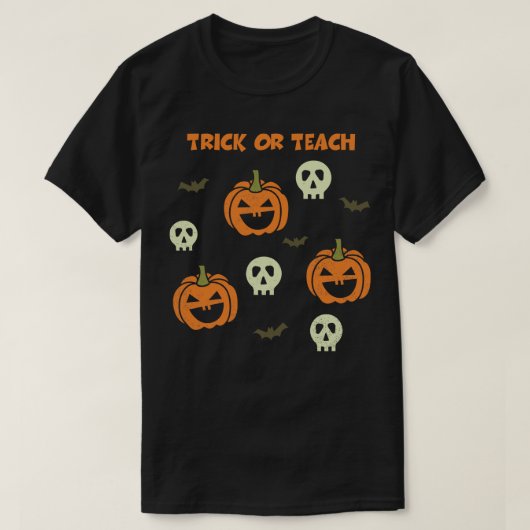 Grapjas of Leer Grappige Halloween-feest T-shirt G (Design voorkant)