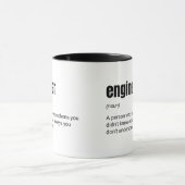Grapjas werkdefinitie voor ingenieurs mok (Midden)