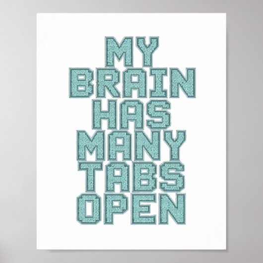 Grapjasge obsessie en overpeinzing citaat poster (Voorkant)