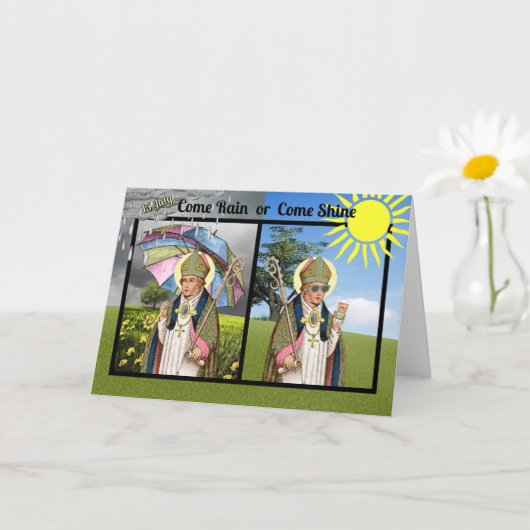 Grapjasme St. Swithin's Dag Wens Kaart (Kleine Plant)