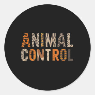 Grapjasthuisdier Grappige Halloween Kostuum Dieren Ronde Sticker