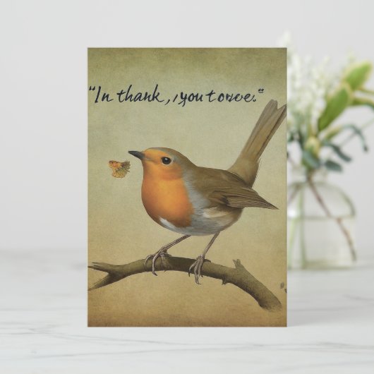 Grapje dank je kaart (Staand voorkant)