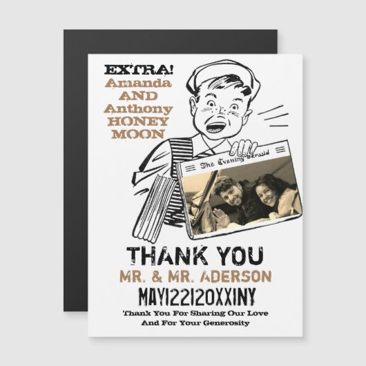 Grapje foto bedankt (Voorkant / Achterkant)