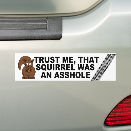 Grapje op weg doden bumpersticker (Op auto)