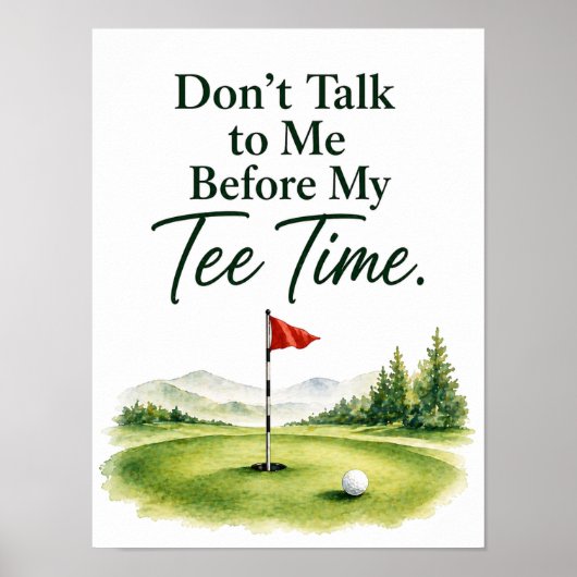 Grapje over golf voor golfers poster (Voorkant)