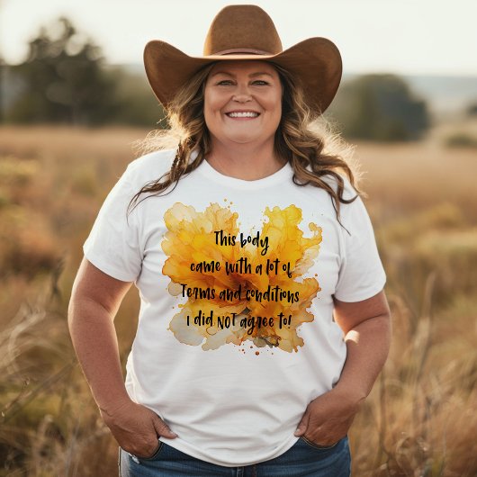 Grapje over je eigen lichaam op een Abstracte acht T-shirt