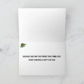 Grapje over Kerstmis Feestdagen Kaart (Binnen)