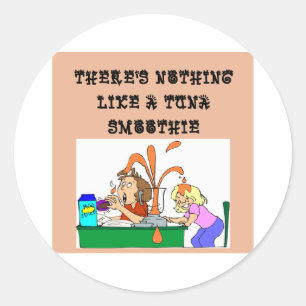 grapje over tonijn SMOOTHIE Ronde Sticker
