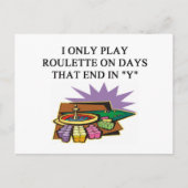 grapje ROULETTE-speler Briefkaart (Voorkant)