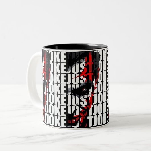 Grapje Tweekleurige Koffiemok (Voorkant links)