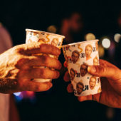 Grapjesmaker Aangepaste Fotofeestje Papieren Bekers