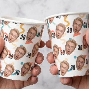Grapjesmaker Aangepaste Fotofeestje Papieren Bekers