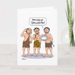 Grapjny Cavemen Birthday Kaart