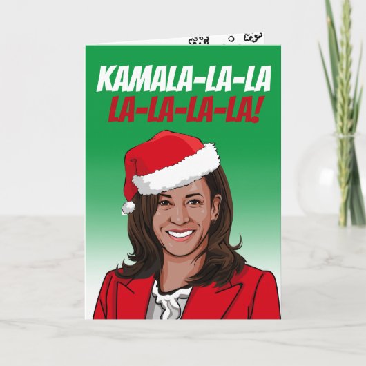 Grapjny Kamala Kerstmis Kaart (Voorkant)