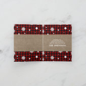 Grapjny Oh Deer Buffalo Play Burlap Kerstmis Feestdagen Kaart (Binnen)