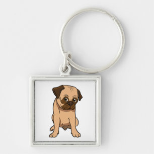 Grapjny Puppy Cartoon Dog Lover redding mam Cute P Sleutelhanger