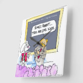 Grapjny Rabbit Grammar Politie Muurklok Vierkante Klok (Hoek)