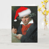 Grapny Beethoven Kerstmis Kaart (Gele Bloem)