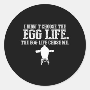 Grapny Big Green Bbq Pit Egg Smoker Pitmaster Gift Ronde Sticker