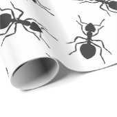 Grapny Black Ants Pattern Cadeaupapier (Rol Hoek)