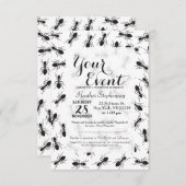 Grapny Black Ants Pattern Kaart (Voorkant / Achterkant)