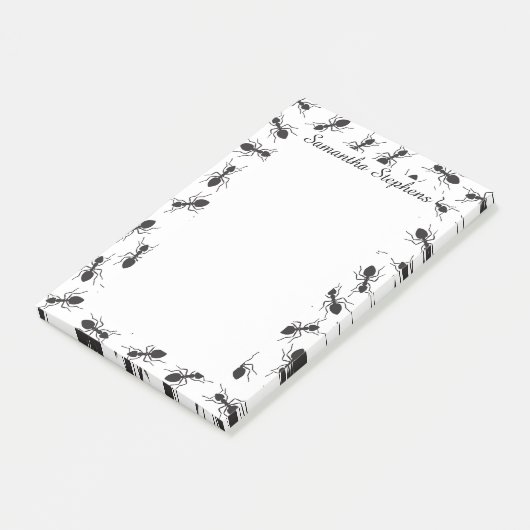 Grapny Black Ants Pattern Post-it® Notes (Schuin)